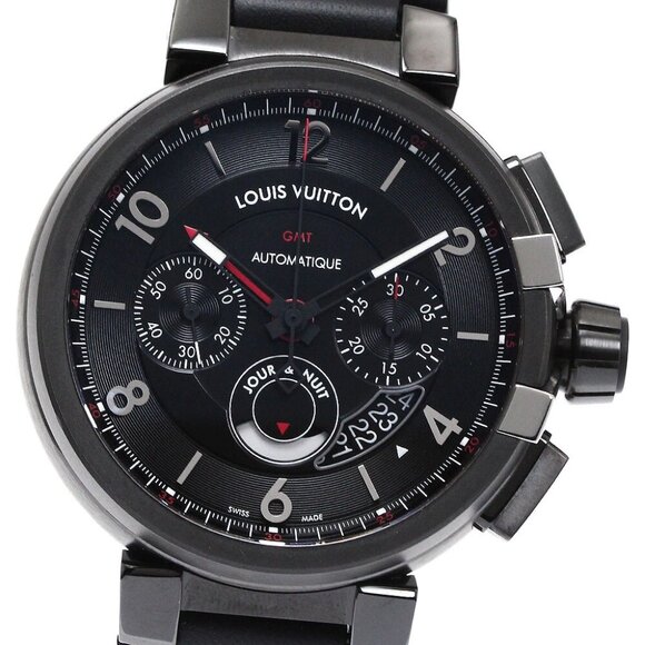 LOUIS VUITTON Tambour Evolution GMT chronograph Automatic Men's - Picture 1 of 7